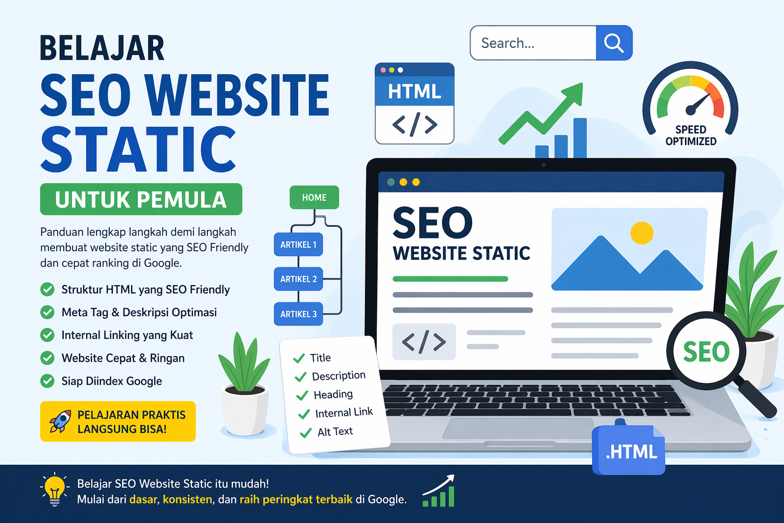 panduan seo website static lengkap